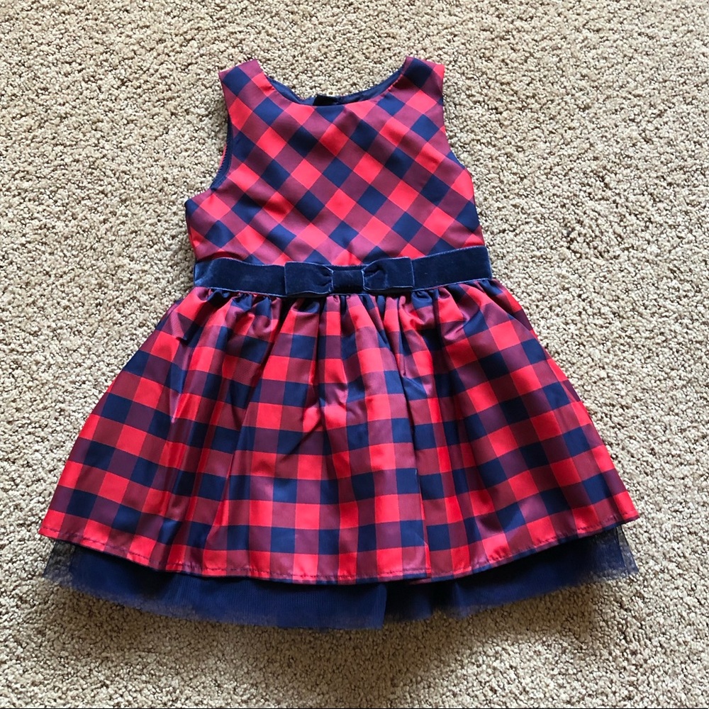 Cat & Jack checkered 12 month dress